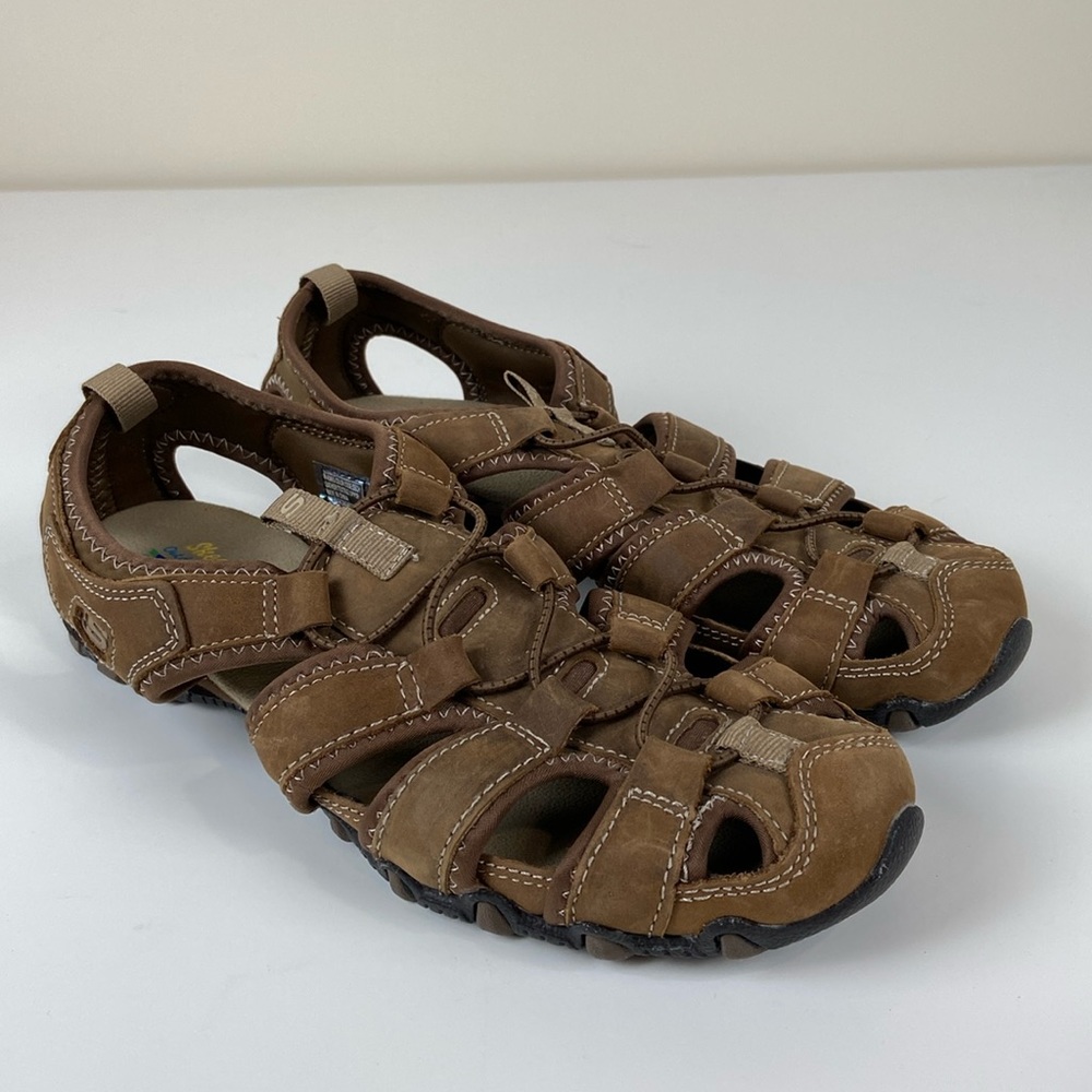 Skechers outdoor lifestyle leather sandals women’s 9